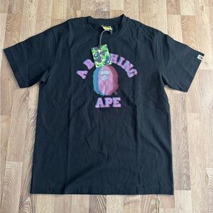A Bathing Ape Bape Ape Head Tee Black Size M Classic Logo
